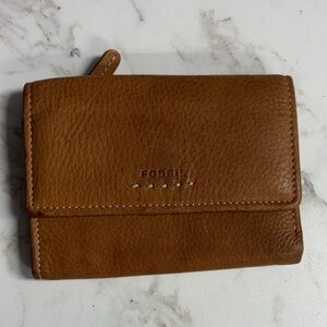 Fossil Tan Leather Wallet